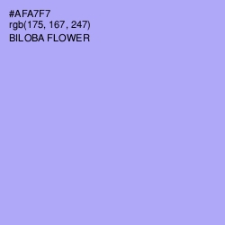 #AFA7F7 - Biloba Flower Color Image
